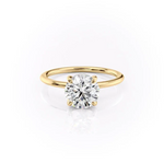 Load image into Gallery viewer, Classic Round Solitaire Engagement Ring