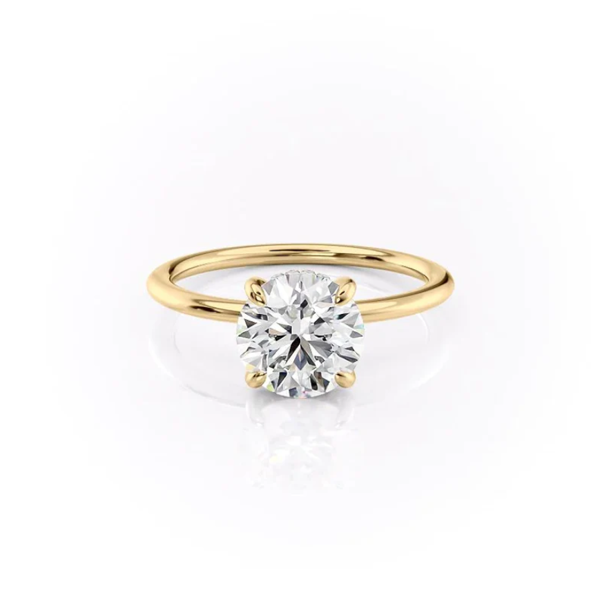 Classic Round Solitaire Engagement Ring
