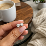 Load image into Gallery viewer, Classic Round Diamond Stud Earrings – Everyday Elegance
