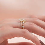 Load image into Gallery viewer, Oval Cut Solitaire Diamond Engagement Ring in Yellow Gold | Custom Lab-Grown Diamond Ring
