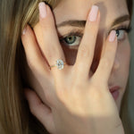 Load image into Gallery viewer, Oval Cut Solitaire Diamond Engagement Ring in Yellow Gold | Custom Lab-Grown Diamond Ring

