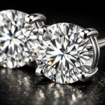 Load image into Gallery viewer, Classic Round Diamond Stud Earrings – Everyday Elegance
